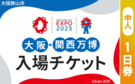 No.281 2025年日本国際博覧会入場チケット 一日券（中人）【大阪狭山市返礼品】 ／ 万博 EXPO 2025 大阪万博 関西万博 夢洲 入場券 大阪府